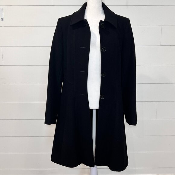 Preston & York Wool Blend Fitted Dress Coat Size 8 - Picture 7 of 10